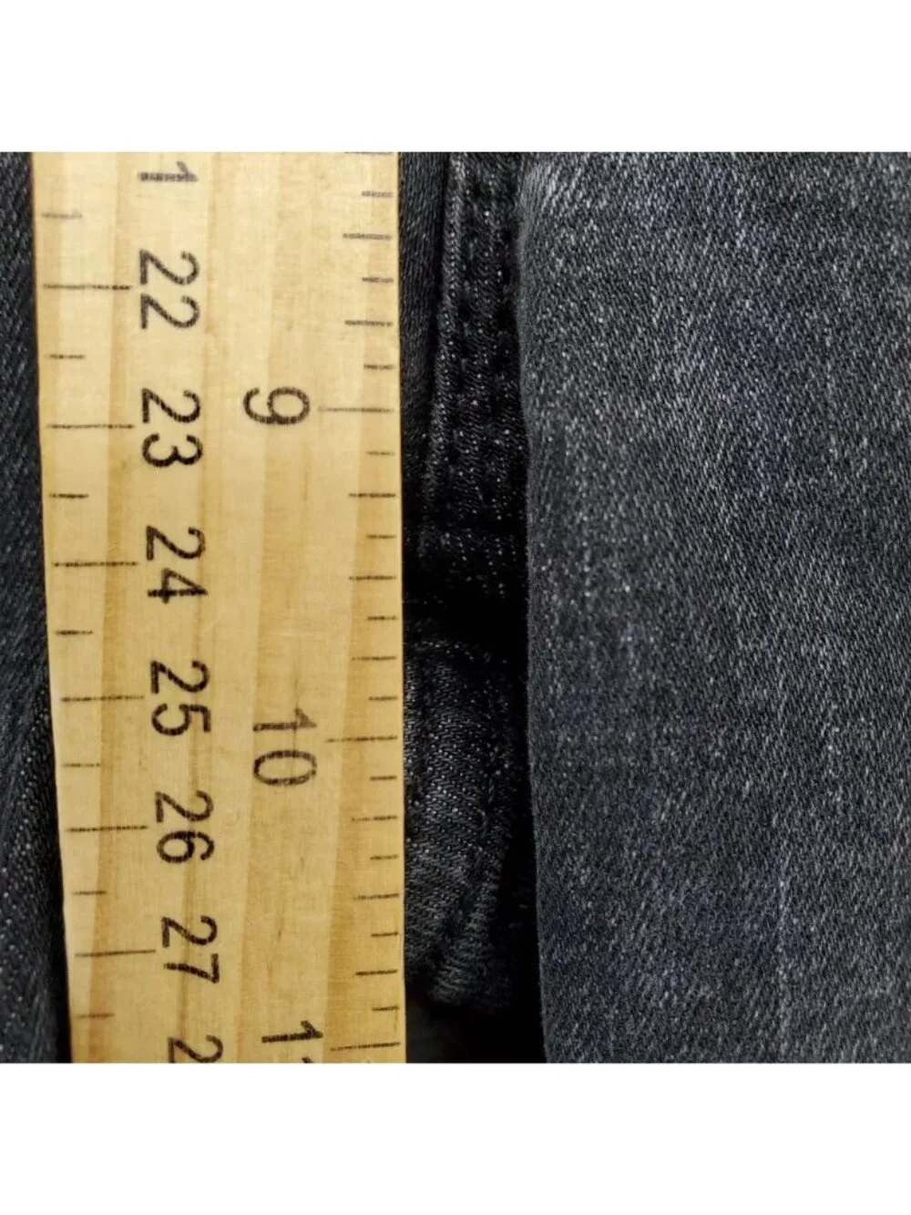Old Navy Jeans Womens 4 Black Rockstar Super Skinny High Rise Button Fly *Read*